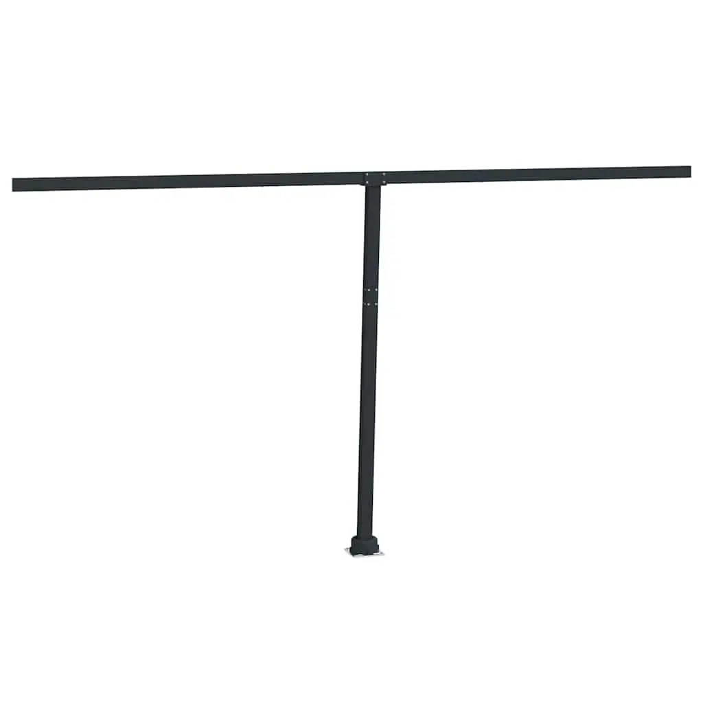 Awning Post Set in Anthracite with 360-Degree Base