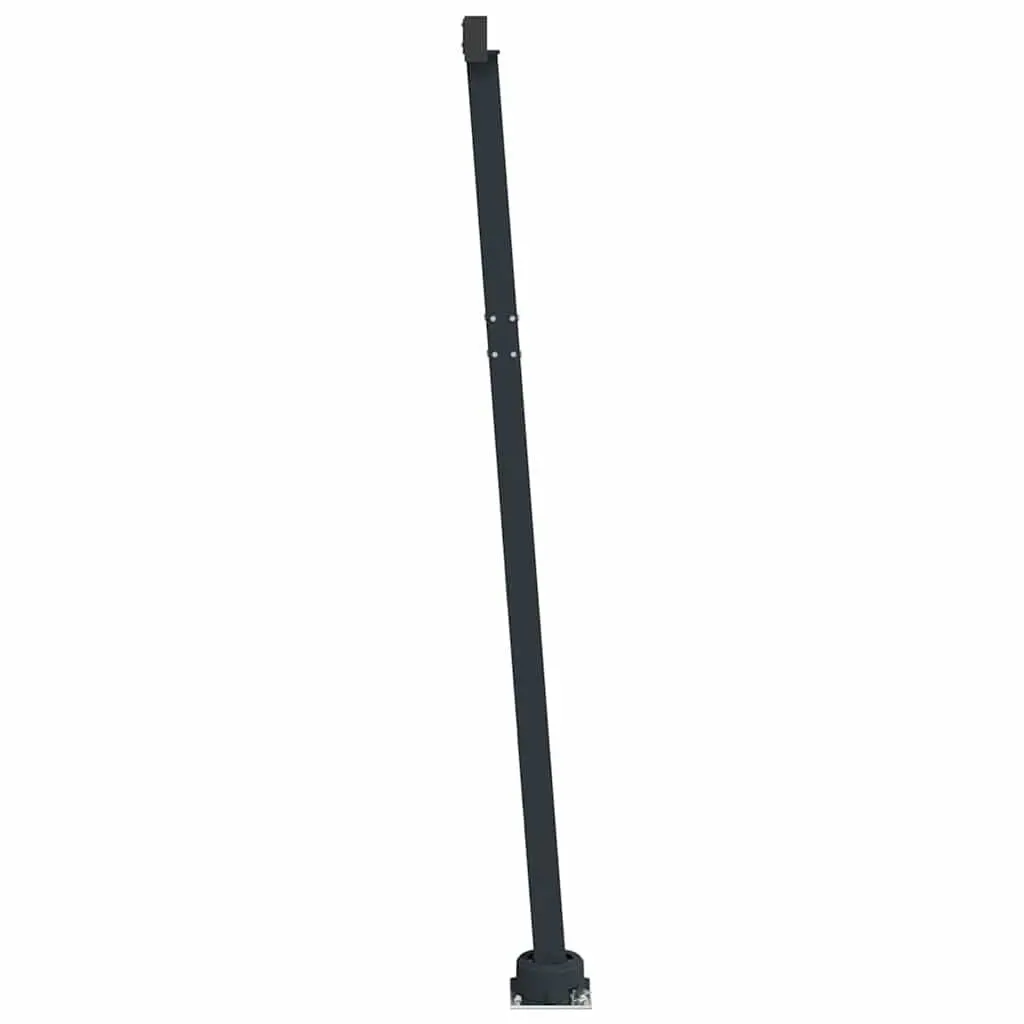 Awning Post Set in Anthracite with 360-Degree Base
