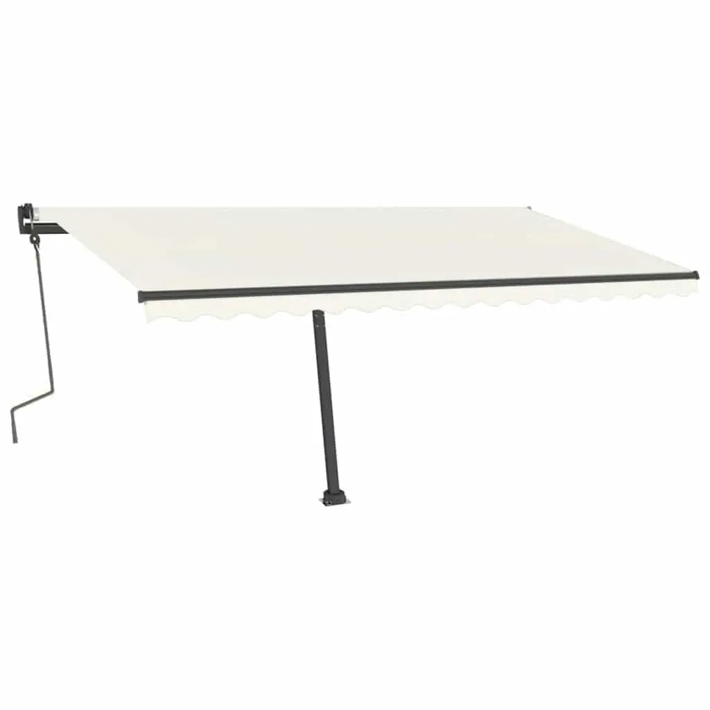 Awning Post Set in Anthracite with 360-Degree Base