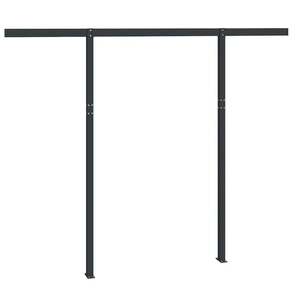 Anthracite Awning Post Set for Terraces and Gardens