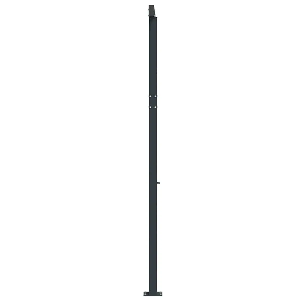 Awning Post Set Anthracite 600x245cm Double Posts