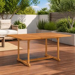 Teak Wood Garden Dining Table 150x90x75 cm