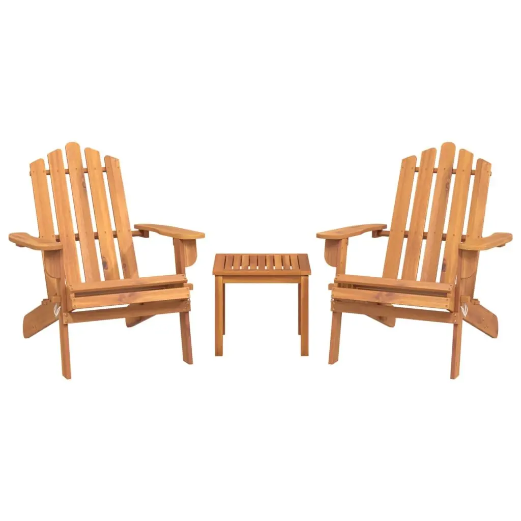 Adirondack Garden Lounge Set with Chairs and Table