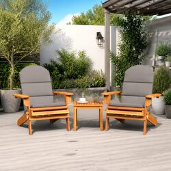 Adirondack Garden Lounge Set - Durable Acacia Wood