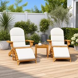 High-Quality Adirondack Garden Lounge Set 3 Piece