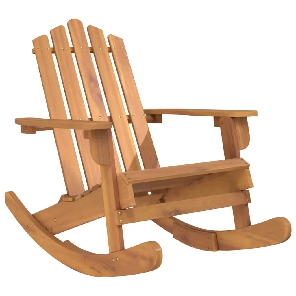 3-Piece Brown Adirondack Rocking Lounge Set