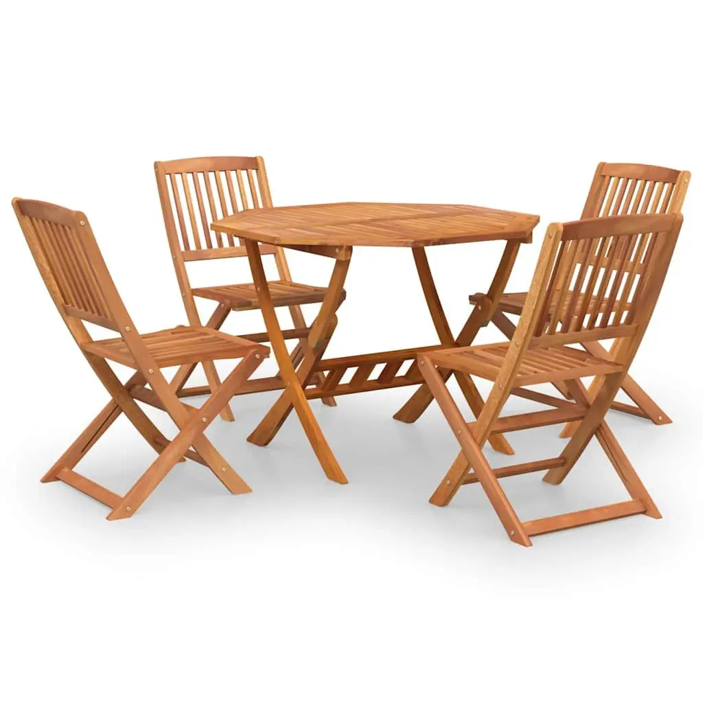 5 Piece Garden Dining Set in Solid Wood
