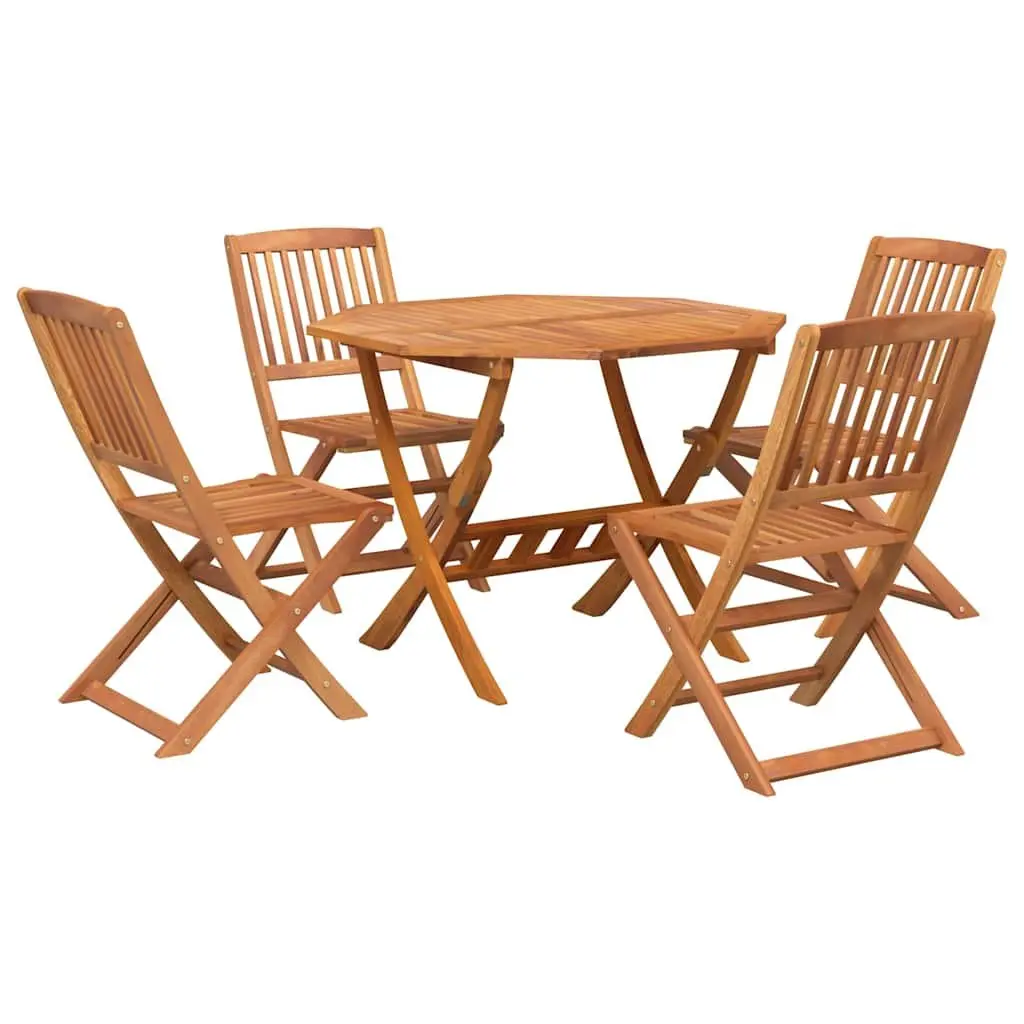 5 Piece Garden Dining Set in Solid Wood