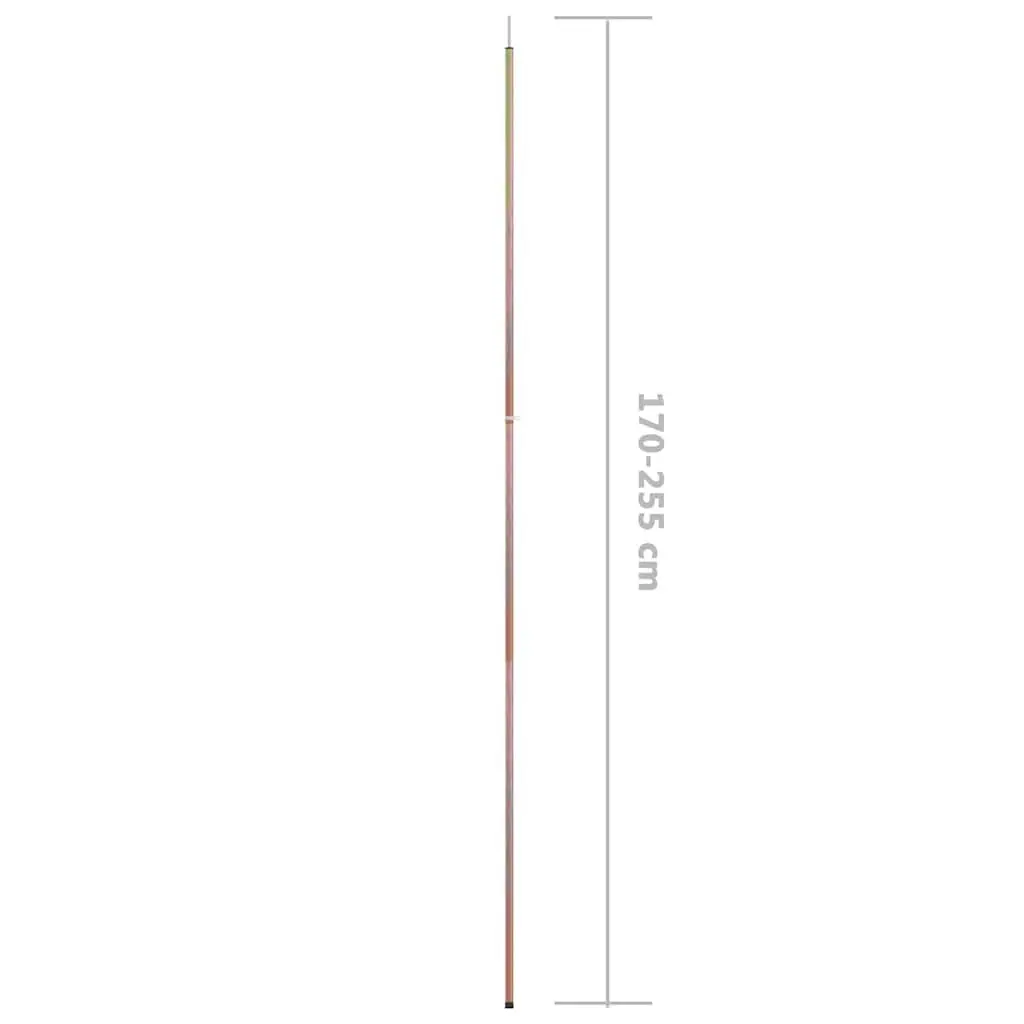 Adjustable Telescopic Tent Pole 170-255cm Galvanised Steel