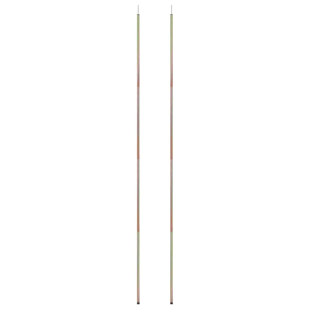 250 cm Sunshade Sail Poles 2 pcs for Outdoor Use
