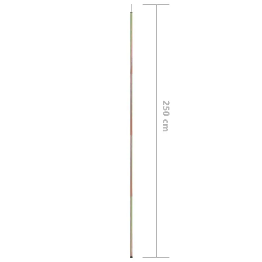 250 cm Sunshade Sail Poles 2 pcs for Outdoor Use
