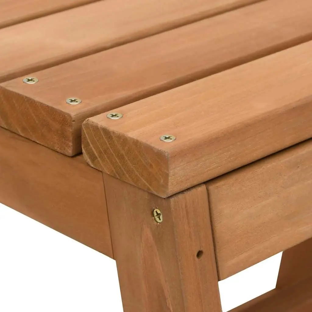 Foldable Step Stool Solid Wood Brown