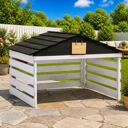Durable Robotic Lawn Mower Garage for Outdoor Use