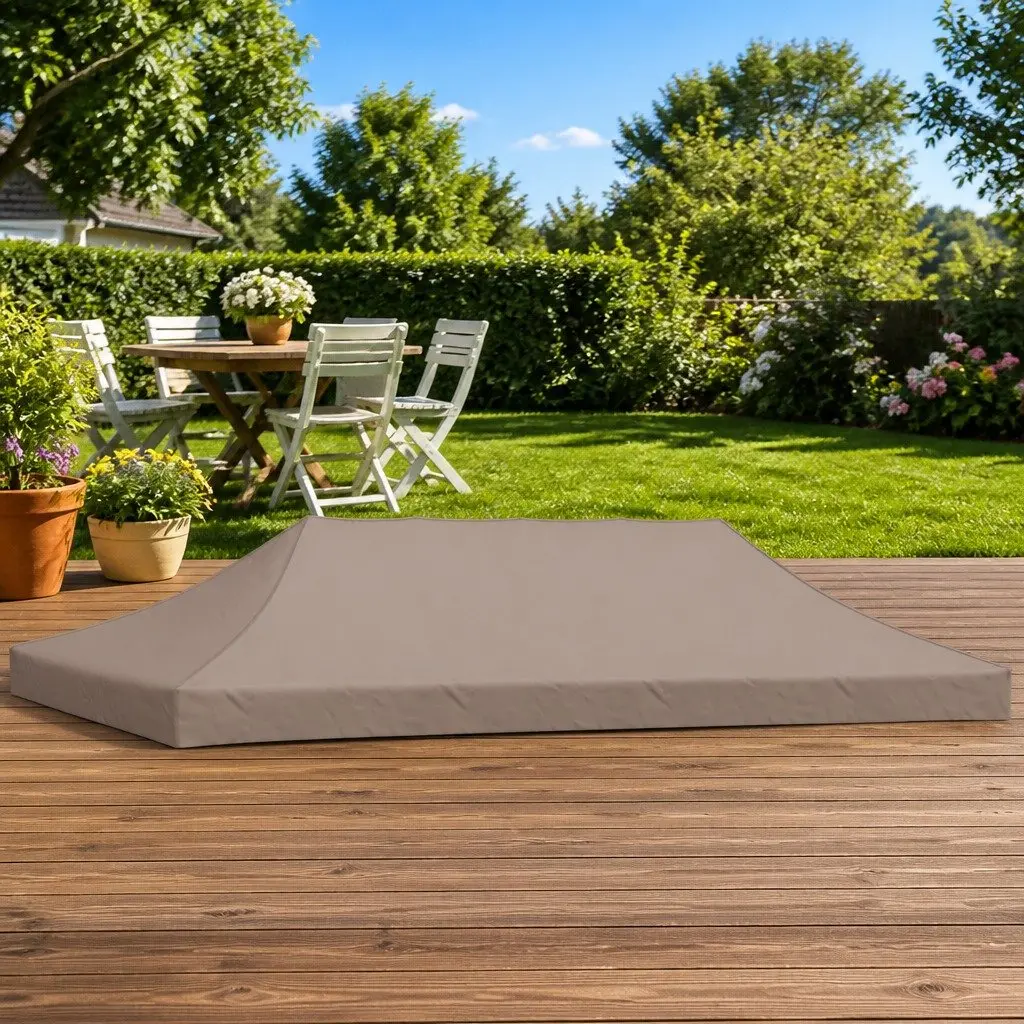 Party Tent Roof Oxford Fabric 6x3m Taupe