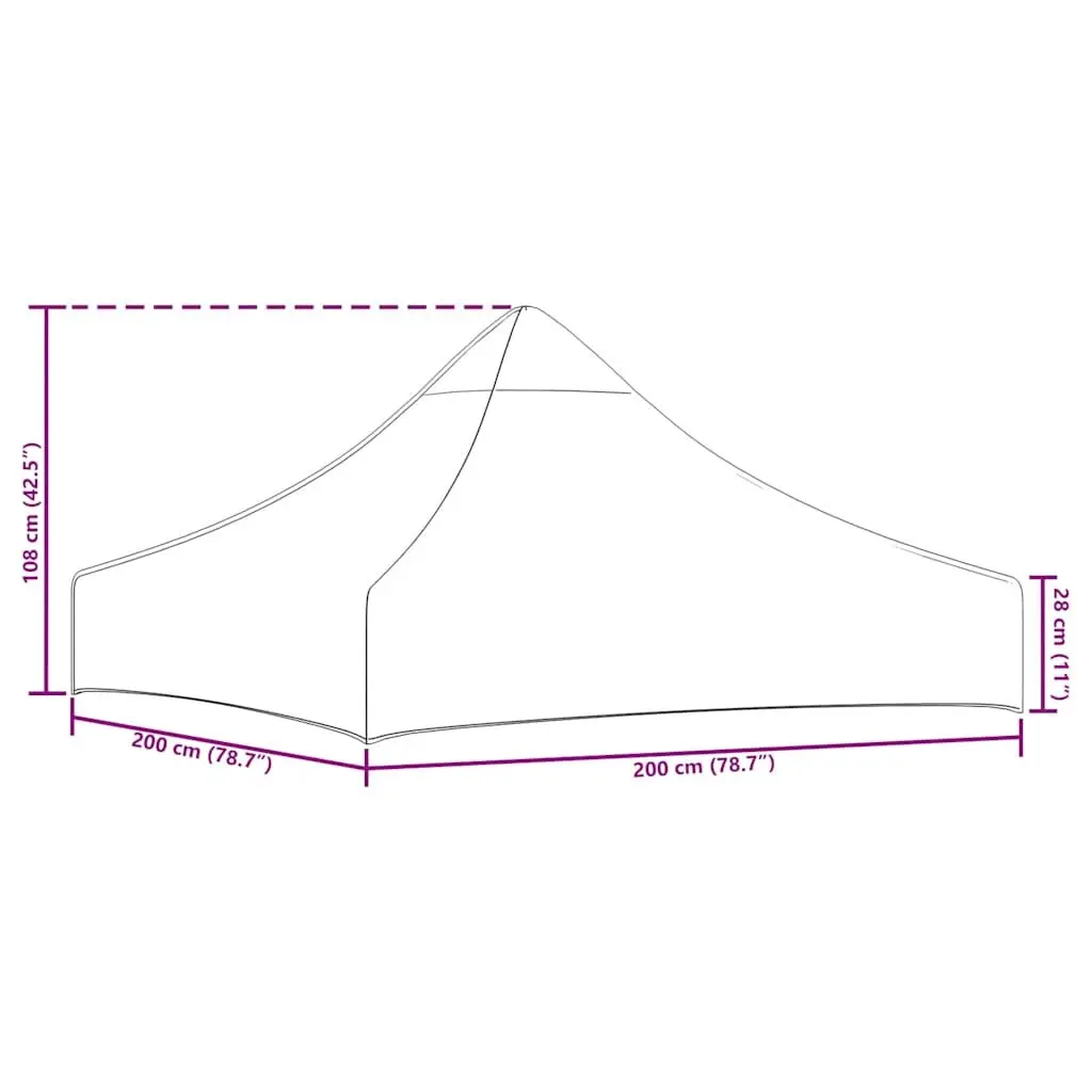Replacement Canopy for 2x2 m Party Tent