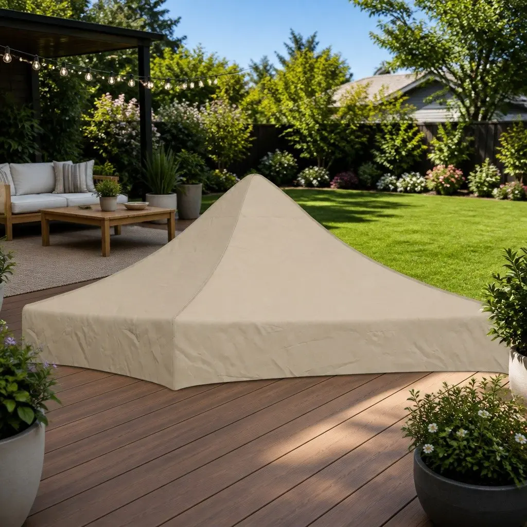 Beige Replacement Canopy Top Cover for 2x2m Party Tent