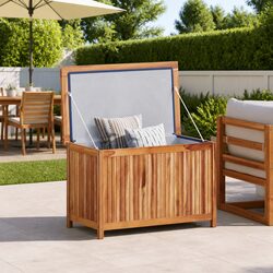 Outdoor Wooden Storage Box 90x50x58cm with Water Resistance