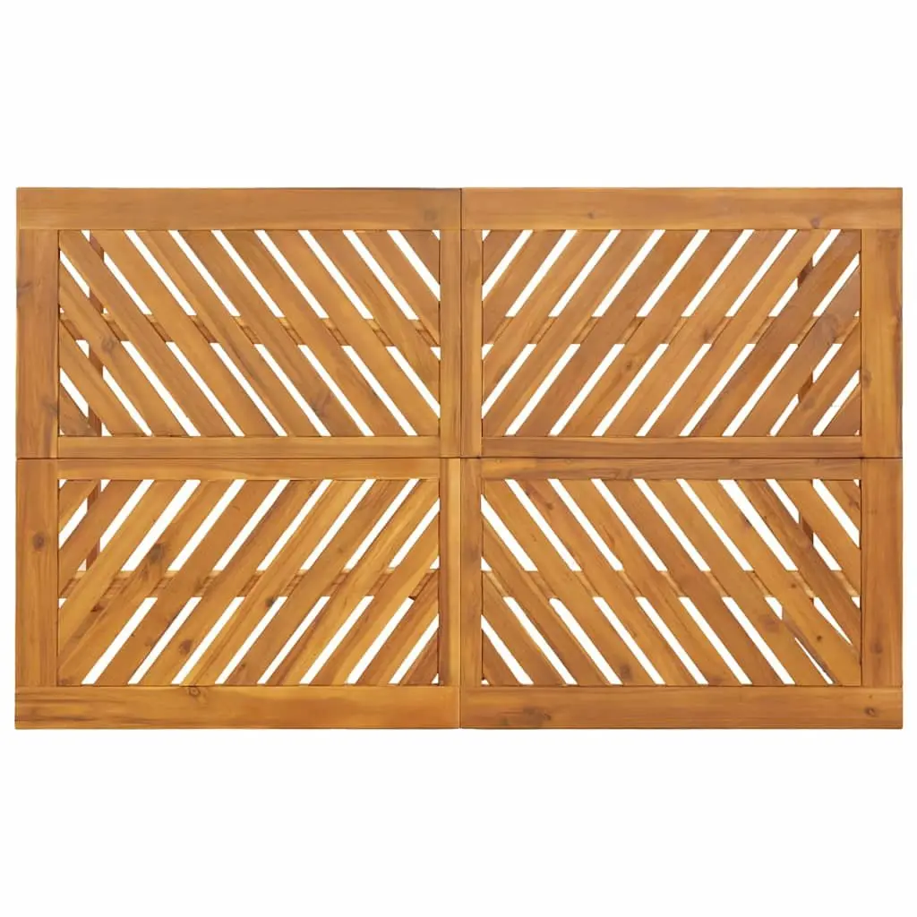 Solid Acacia Wood 5-Piece Garden Dining Set