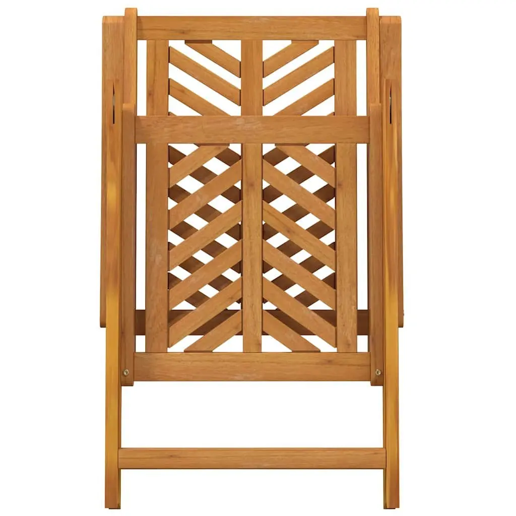 3-Piece Garden Dining Set in Solid Acacia Wood