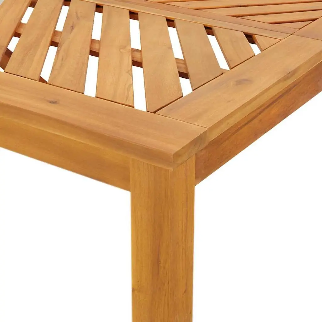 3-Piece Garden Dining Set in Solid Acacia Wood