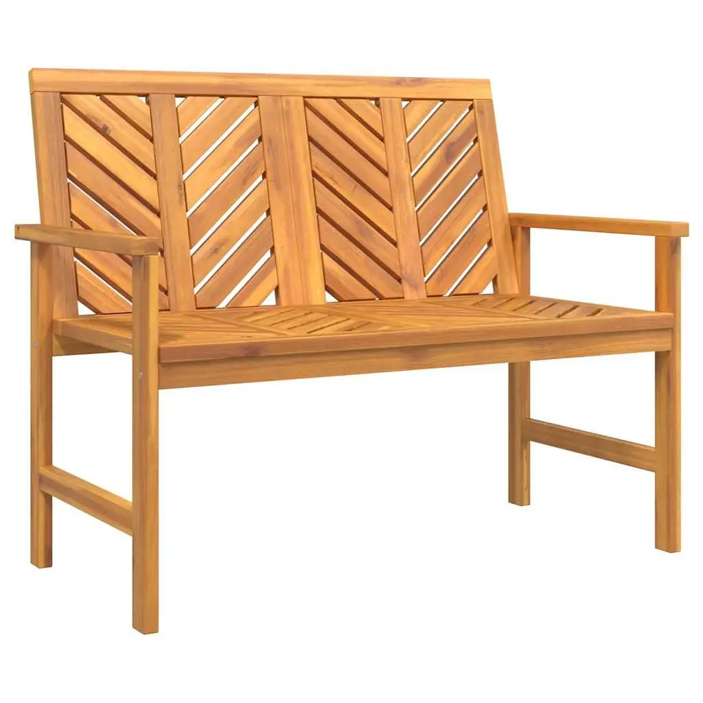 Garden Lounge Set Solid Acacia Wood 5 Pieces Brown