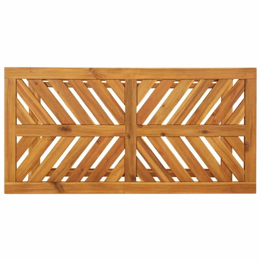 Garden Lounge Set Solid Acacia Wood 5 Pieces Brown