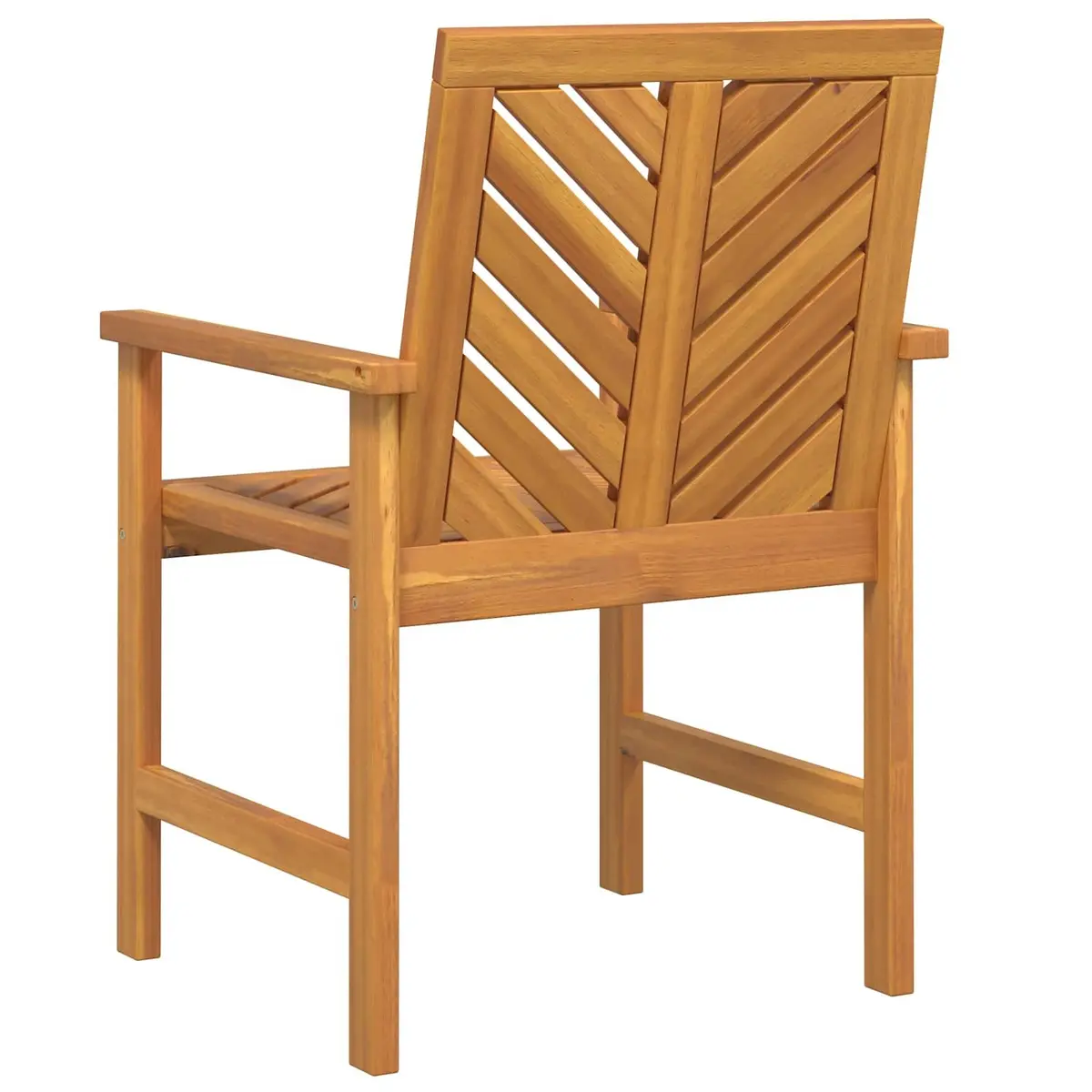 8-Piece Solid Acacia Wood Outdoor Dining Chair Set