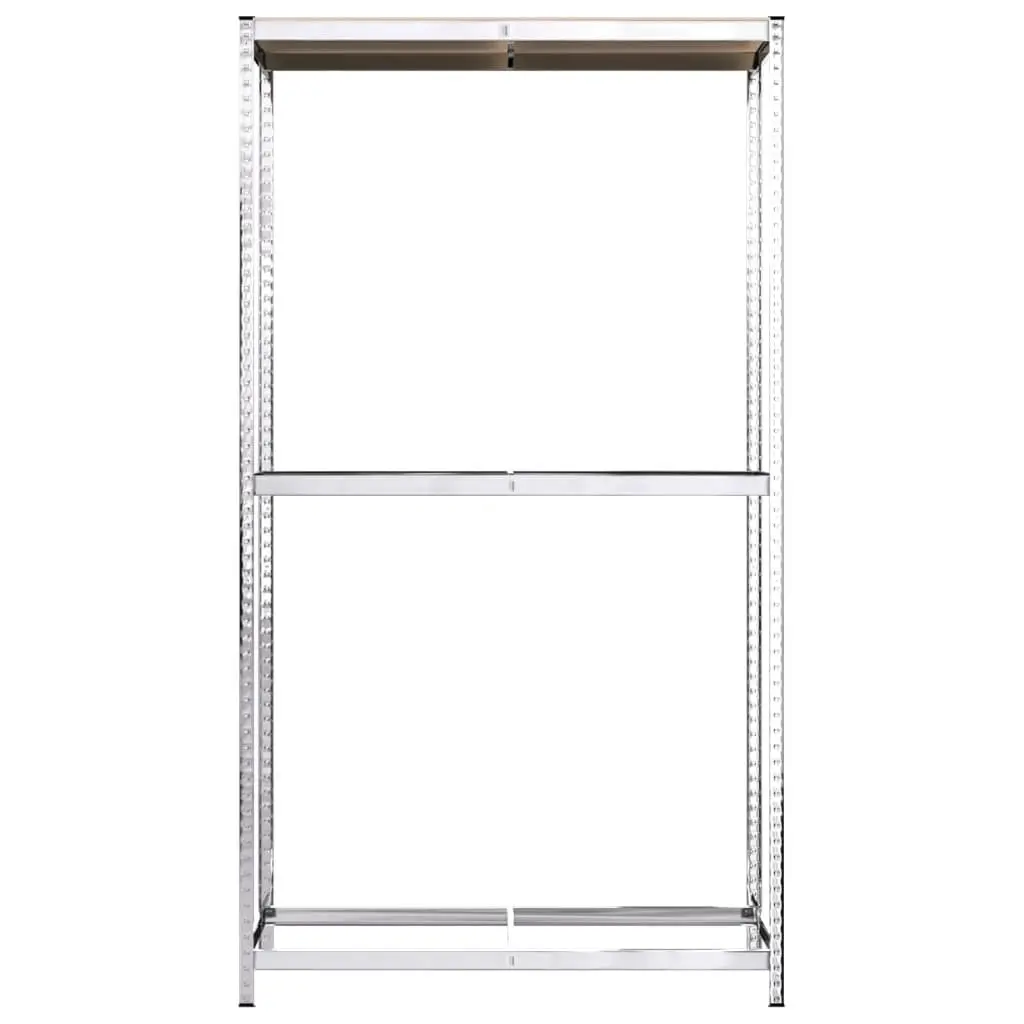 2-Layer Tire Rack, 4 pcs Silver Steel Storage