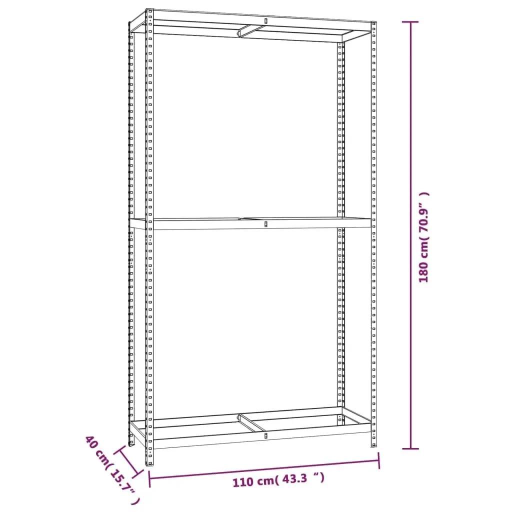 2-Layer Tire Rack, 4 pcs Silver Steel Storage