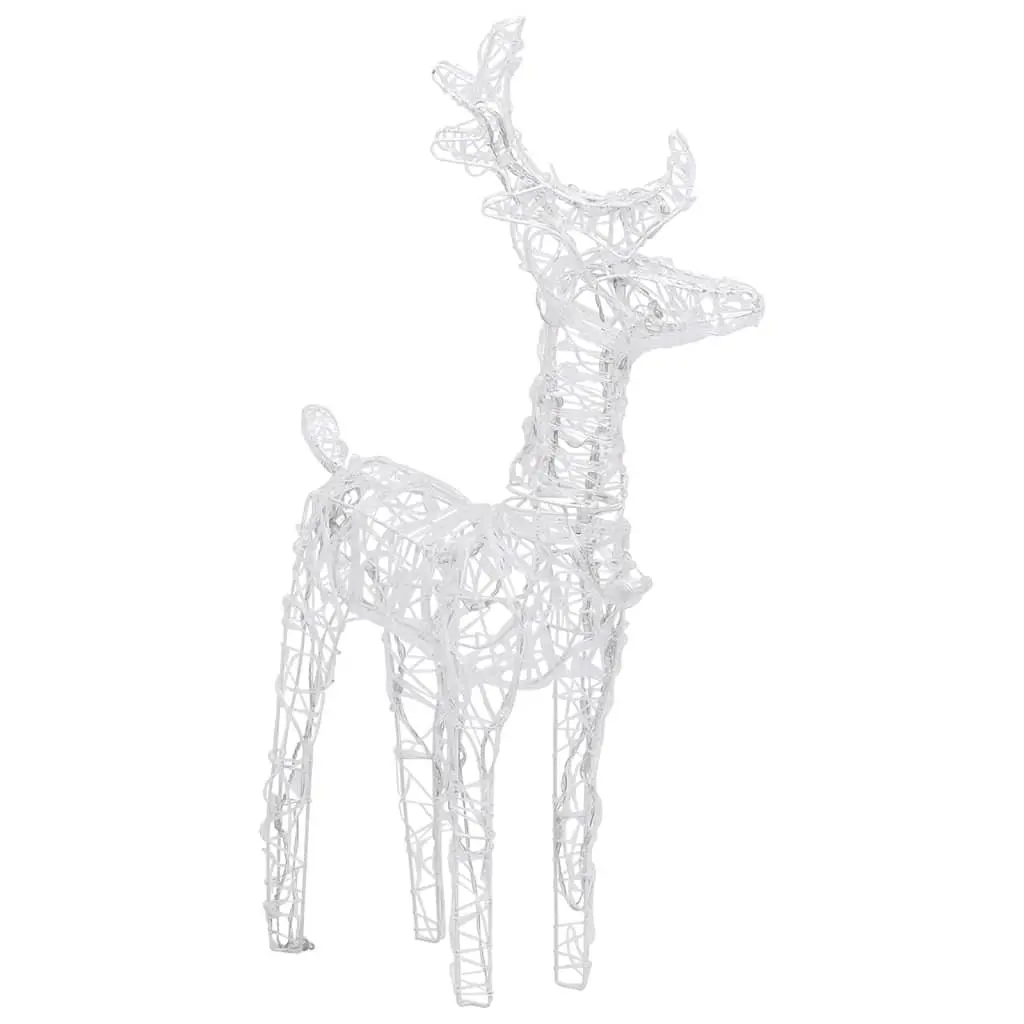 Cold White Christmas Reindeer Lights 6 Pack with LEDs