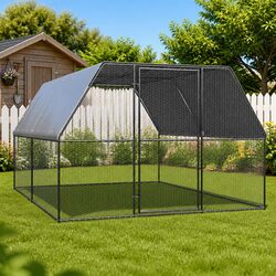 Durable Galvanised Steel Outdoor Chicken Cage 3x4x2 m