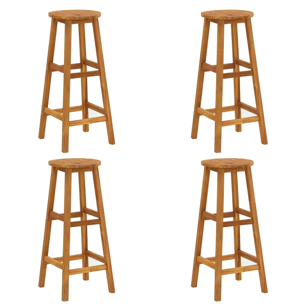 5 Piece Outdoor Garden Bar Set in Solid Acacia Wood