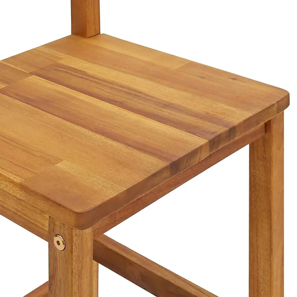 3-Piece Solid Wood Acacia Garden Bar Set in Brown