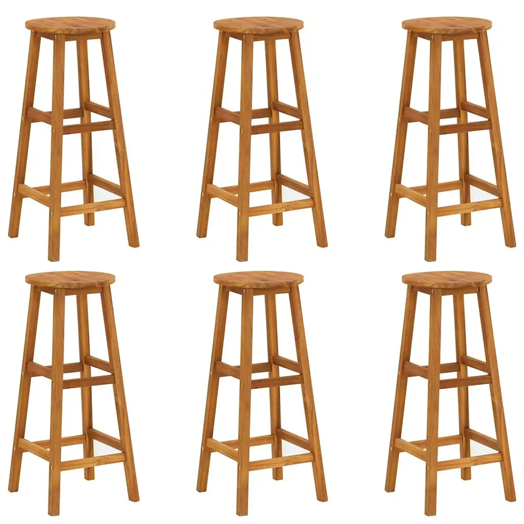 7 Piece Acacia Wood Garden Bar Set