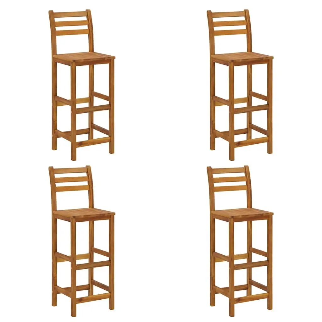 5 Piece Garden Bar Set in Solid Acacia Wood