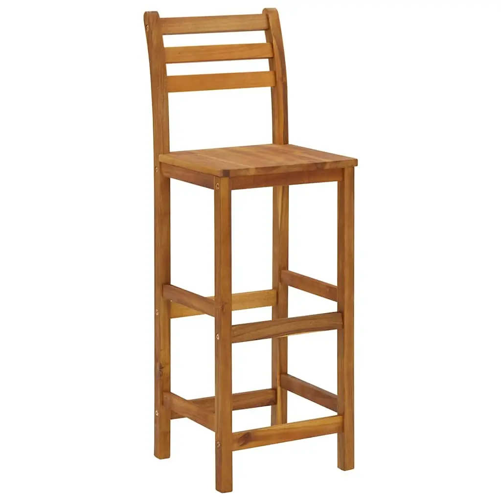 5 Piece Garden Bar Set in Solid Acacia Wood