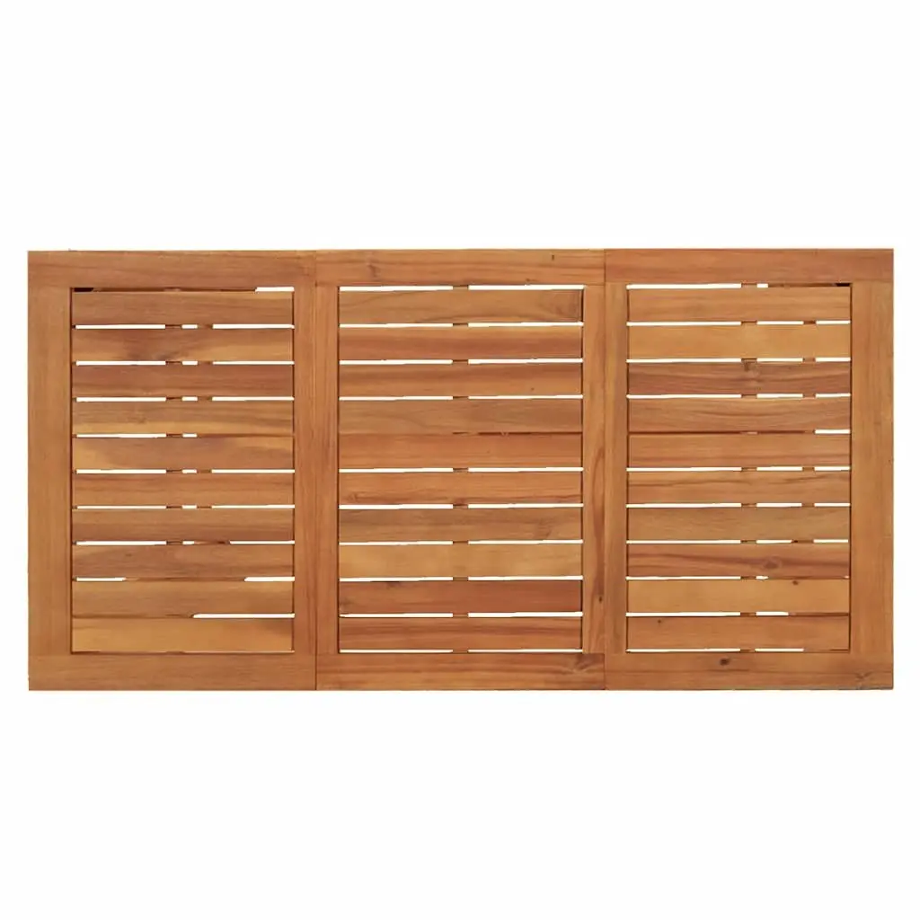 Solid Acacia Wood 7 Piece Garden Bar Set in Brown