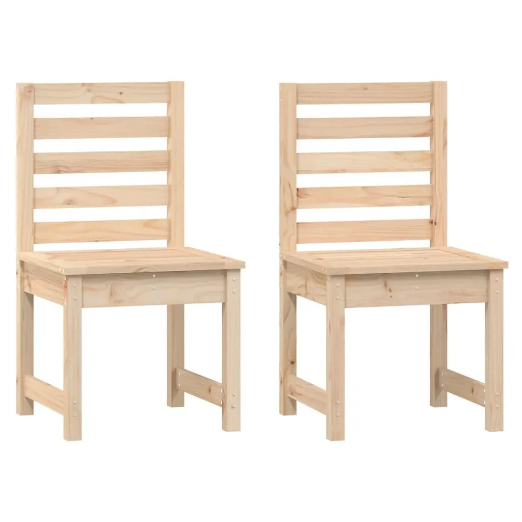 3 Piece Garden Bistro Set in Brown Pine Wood