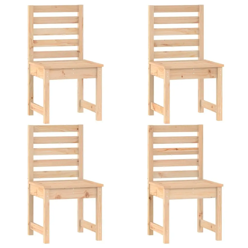 5 Piece Solid Pine Wood Outdoor Dining Set for Entertaining