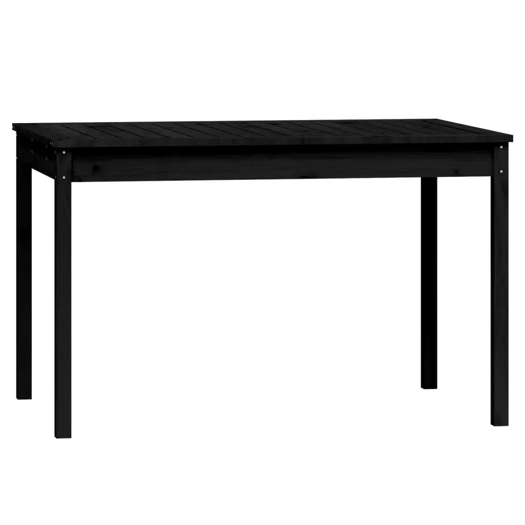 Black Pine Wood Garden Dining Set for Four