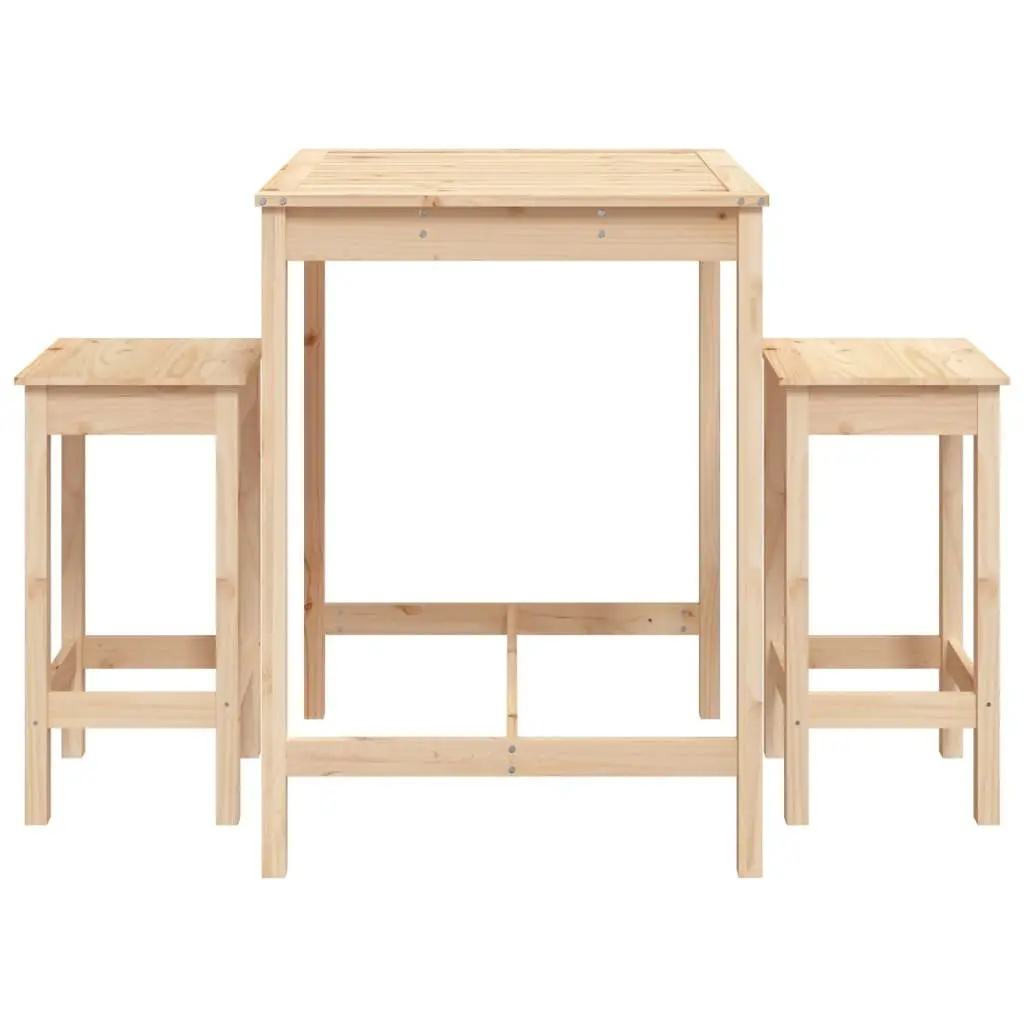 3 Piece Garden Bar Set for Outdoor Fun