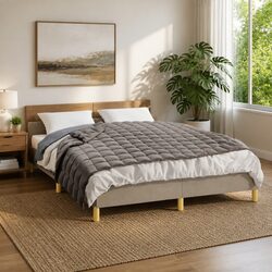Weighted Blanket Grey 122x183 cm 5kg Sleeping Aid Pressure Blanket Comforter