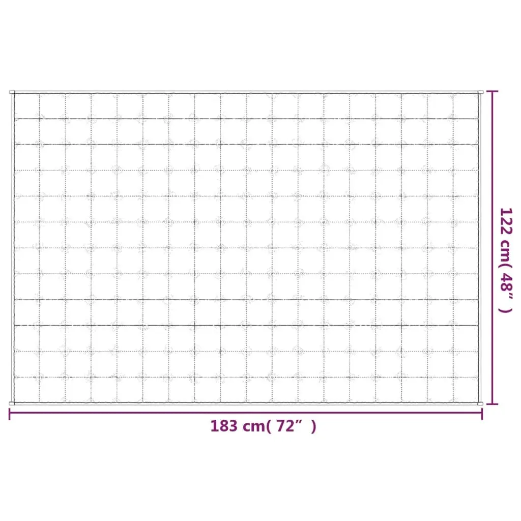 Grey Weighted Blanket 122x183 cm 5kg