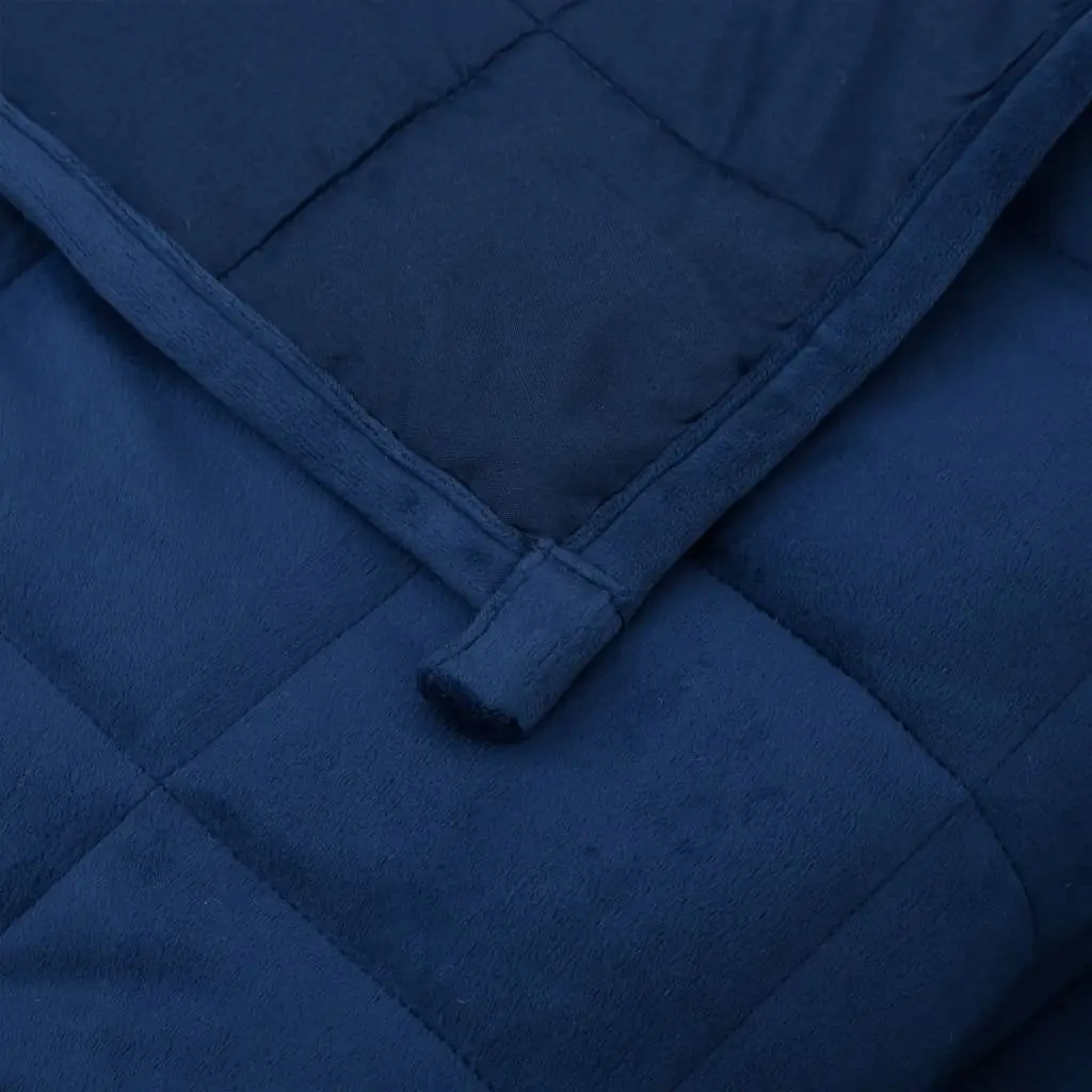 Blue Weighted Blanket 152x203 cm 11 kg