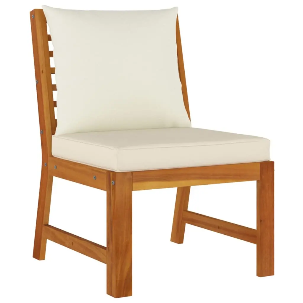 7 Piece Outdoor Dining Set with Solid Acacia Wood