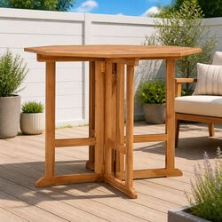 Premium Folding Garden Dining Table 90x90x75cm