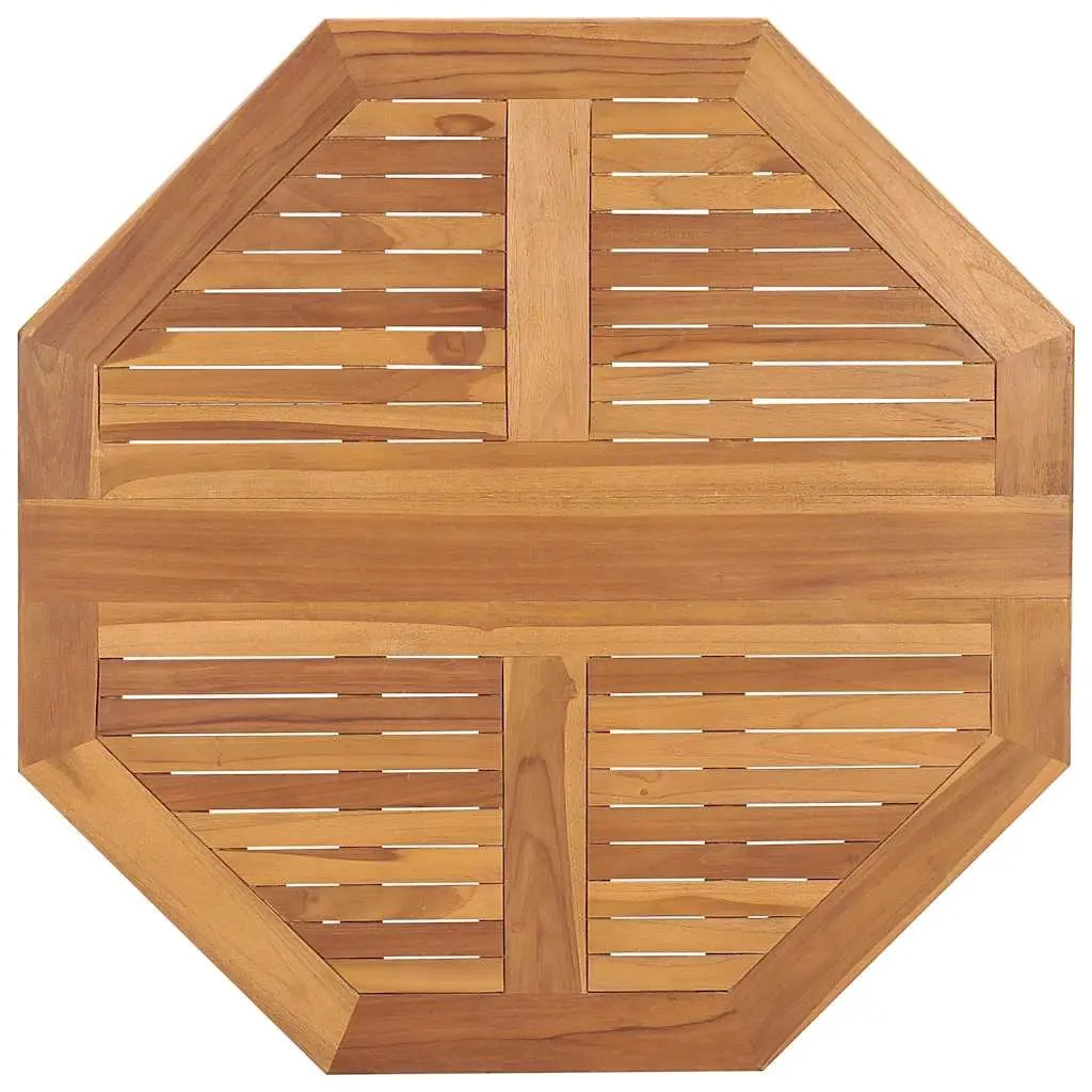 Garden Dining Table Teak Wood Brown 90x90x75cm Folding Outdoor Furniture