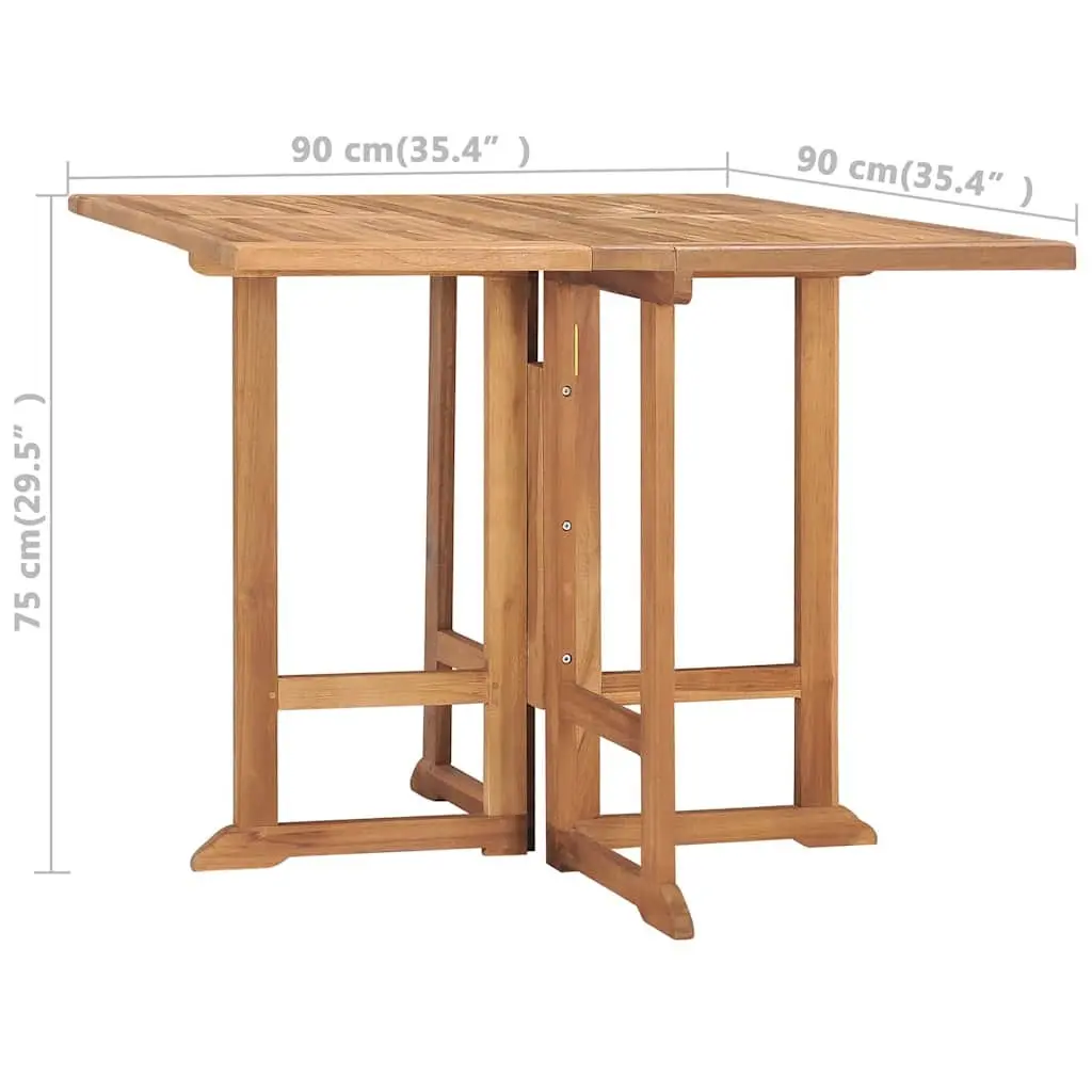 Folding Garden Dining Table in Teak Wood