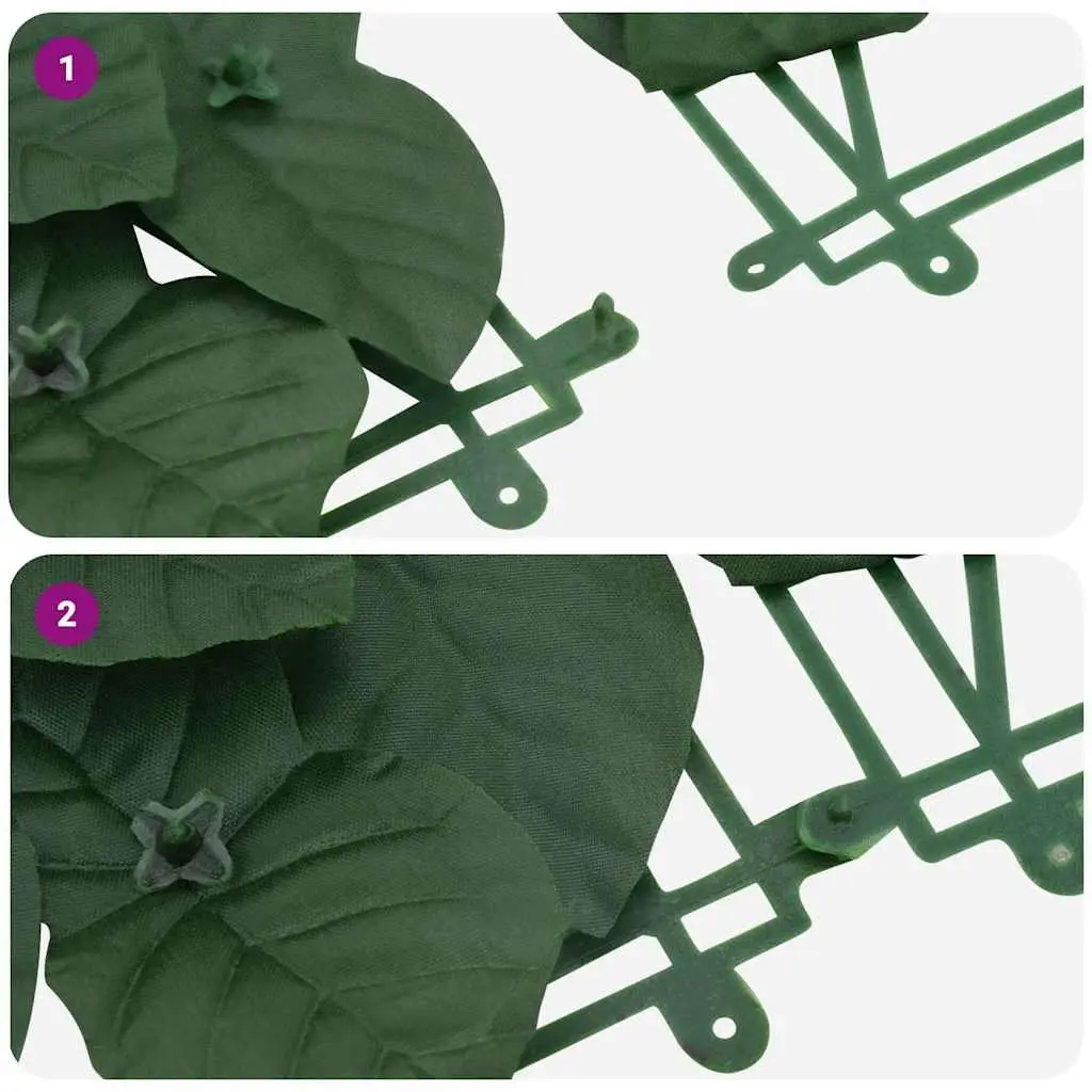 Balcony Privacy Screen with Leaf Pattern