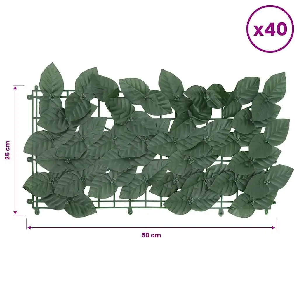 Balcony Privacy Screen with Leaf Pattern